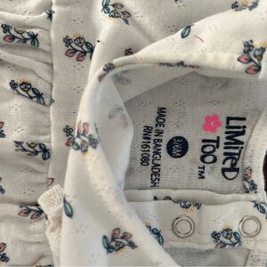 Limited Too White Dress with Floral Accents